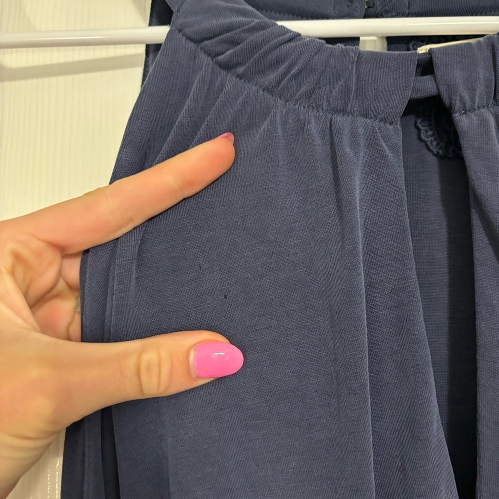 Anthropologie Moulinette Soeurs Eremita Blue Wide Leg Jumpsuit - Picture 10 of 10